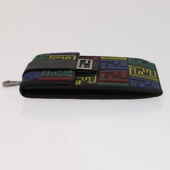 FENDI Zucca Canvas Smartphone holder Leather Multicolor 7AS120 Auth 108838V - Picture 7 of 16